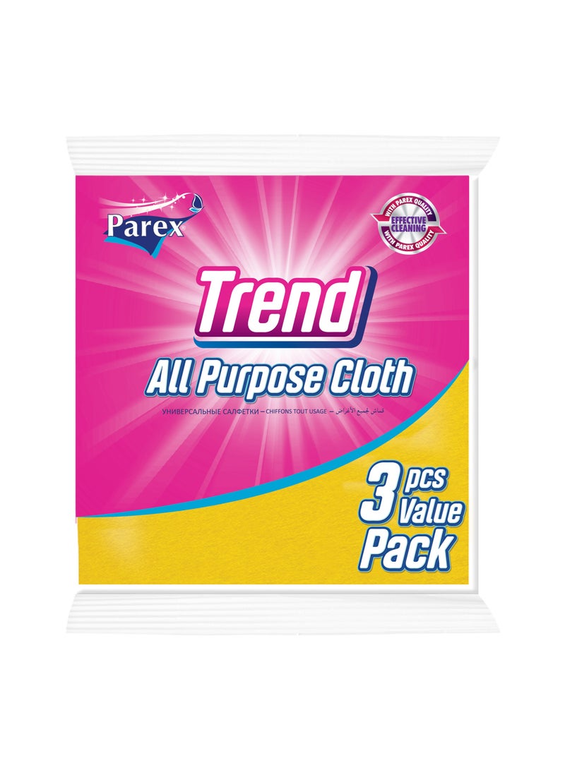 Parex TREND CLEANING CLOTH 3 PIECES VALUE PACK
( 38cm x 30cm )