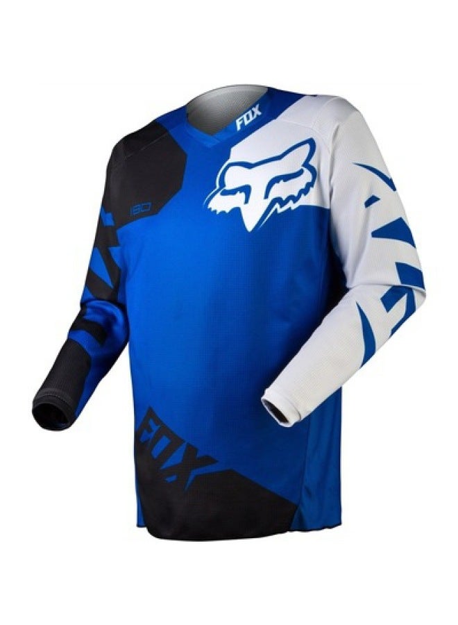 Summer Long-sleeved Downhill Clothing Sweat-wicking Quick-drying Off-road Racing Clothing Mountain Bike Cycling Clothing Tops Fox