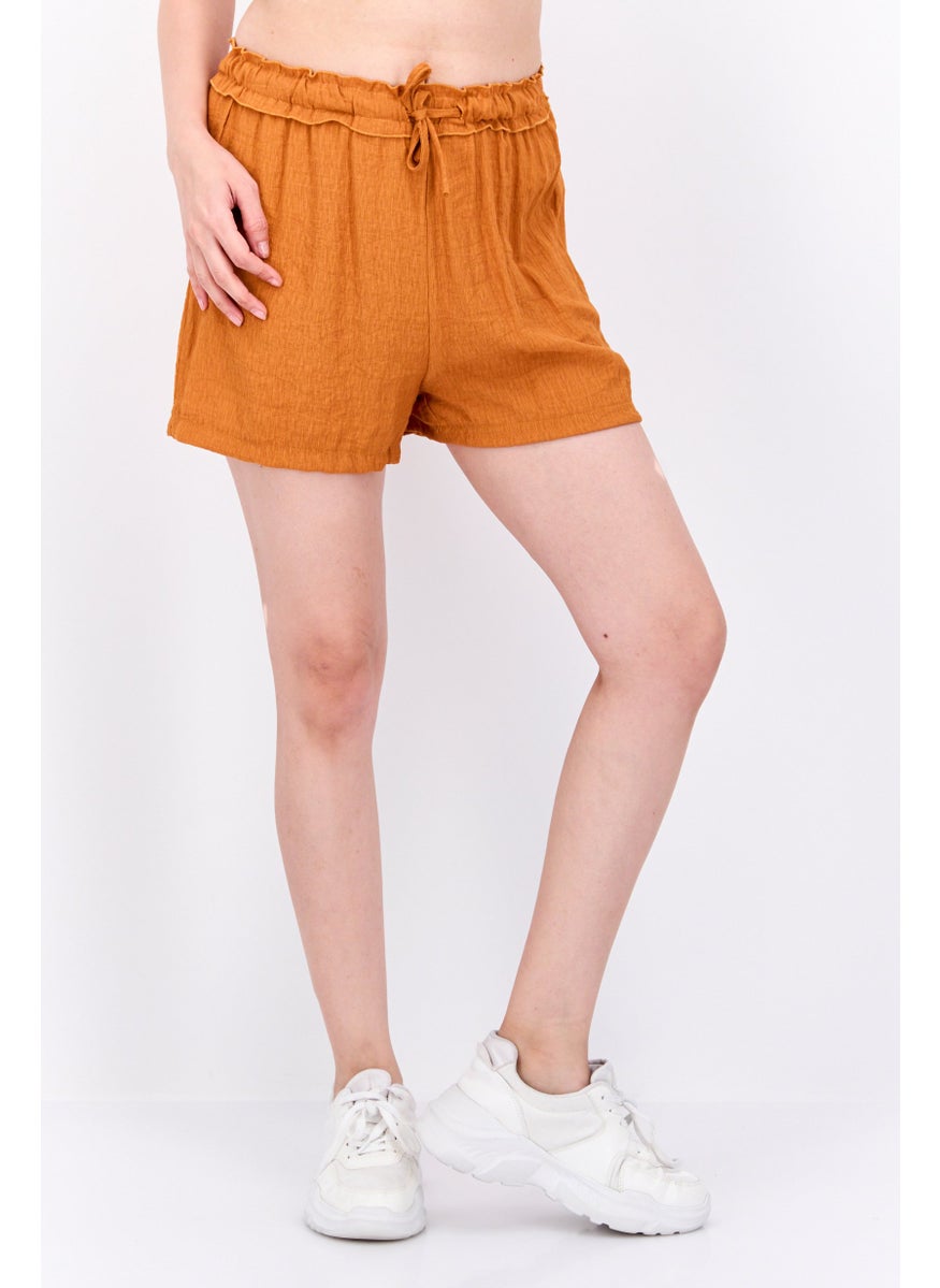 Women Solid Basic Short, Rust - pzsku/ZF344469F11F82D85A2DFZ/45/_/1737642199/38f1f651-42c0-48b8-9107-cc097a1972c8