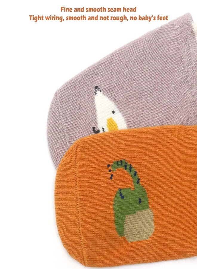 Aeenioy 6 Pairs Baby Socks, Anti Skid Socks for Kids 1-3Years, Cute Cartoon Design, Perfect for Baby Boy and Girl, Gift for New Born Baby, Socks for 1-3 Years Old Toddlers - Image 5