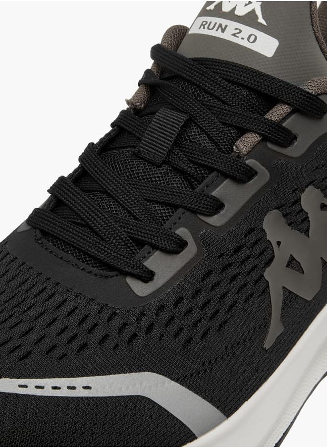 Kappa Men's Logo Detail Lace-Up Sports Shoes  - Image 4