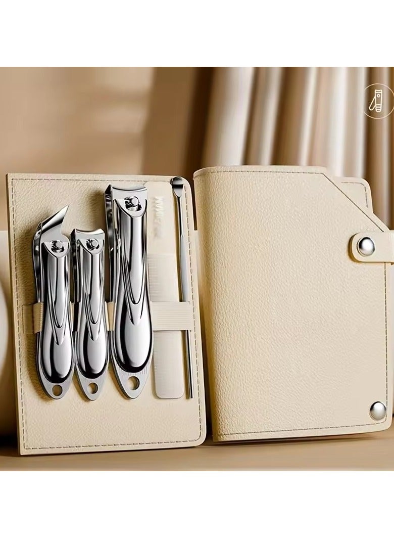 جلوسكي مجموعة قطع الأظافر من الفولاذ المقاوم للصدأ ، أدوات مانيكير حادة ودائمة ، ملفات الأظافر ، اختيار الأذن مع كيس التخزين ، ملفات الأظافر - Image 2