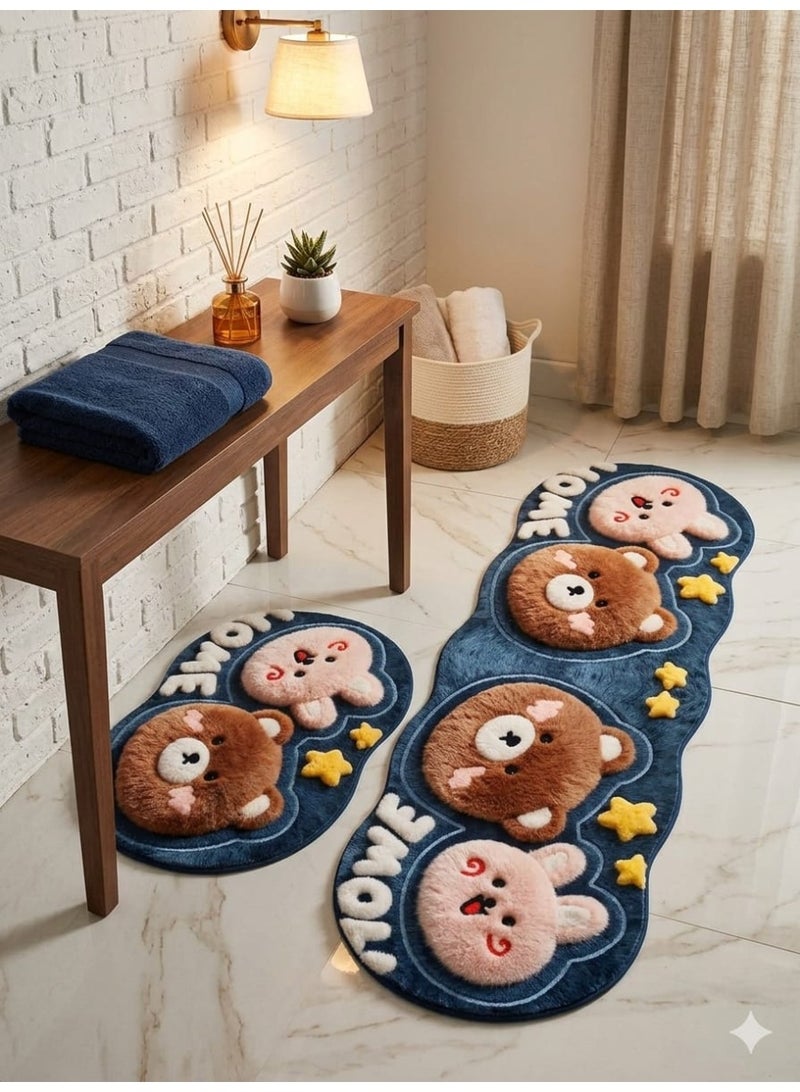Kitchen Mat Oil Proof Non-Slip Kitchen Mat Set of 2