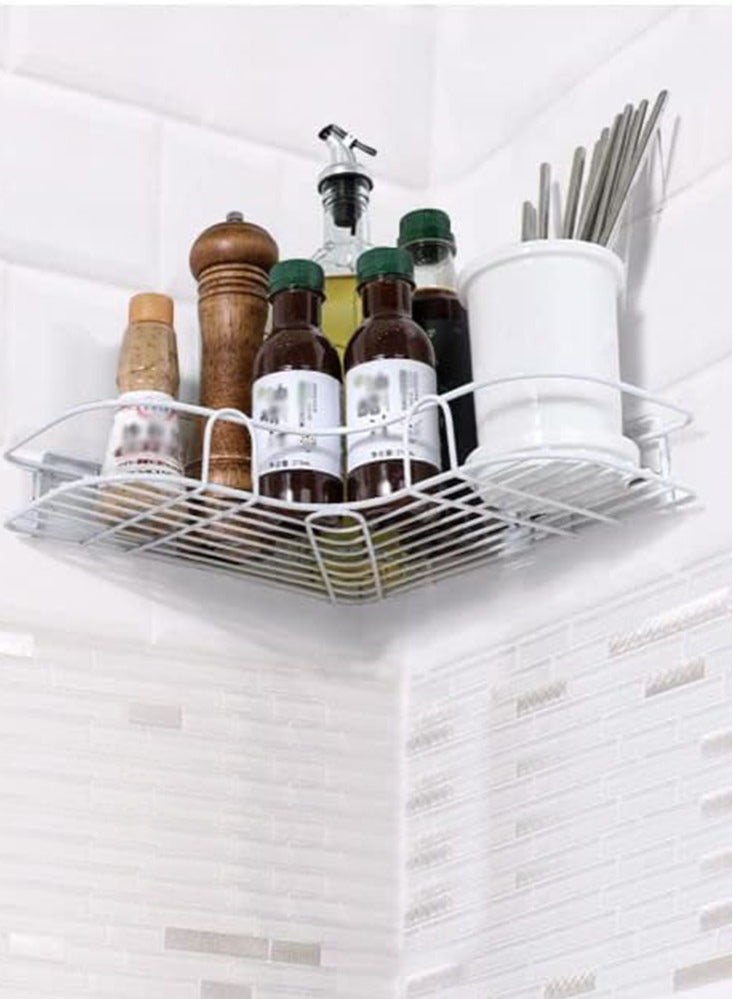 Perfii 2 Pieces Metal Shower Shelves for Bathroom, Toilet and Laundry Area - Image 2