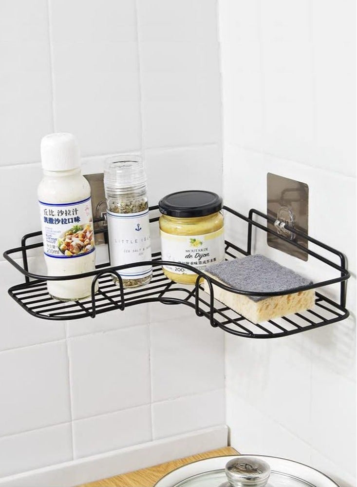 Perfii 2 Pieces Metal Shower Shelves for Bathroom, Toilet and Laundry Area - Image 5