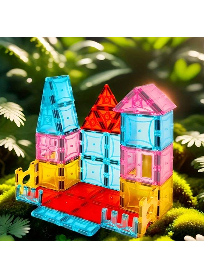 PoddyPony Magnetic Tiles 50pcs Building Blocks For Kids Educational STEM Toys Gift - Image 5