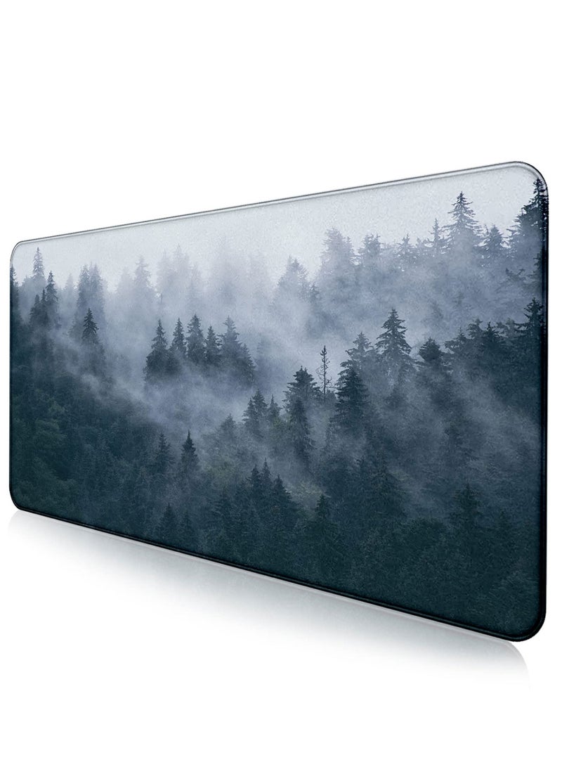 Large Extended Gaming Mouse Pad with Stitched Edges, Non-Slip Waterproof Rubber Base Mouse Pad for Office, Computer, Keyboard, Laptop and Home Desk Pad - Image 1