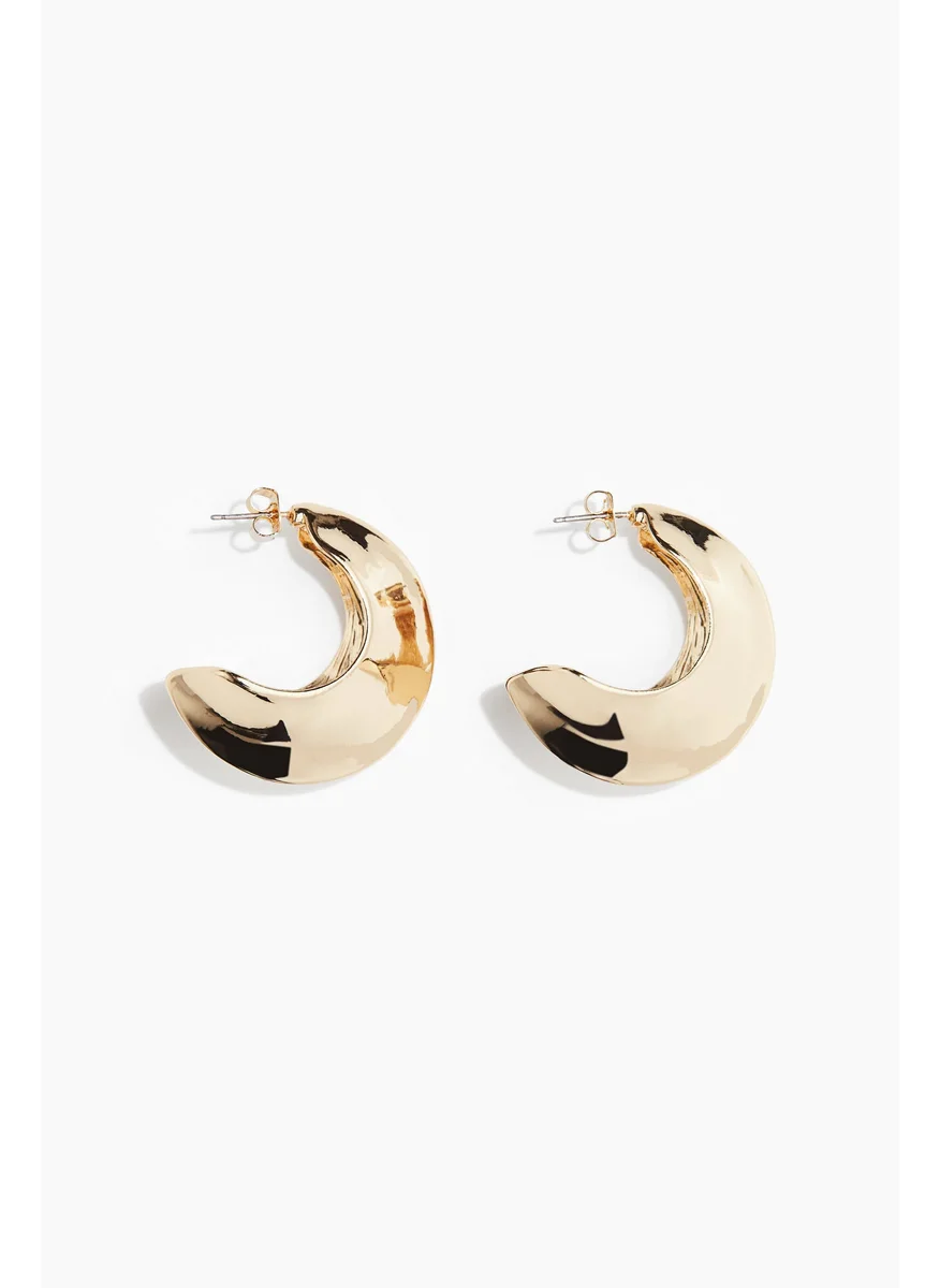 اتش اند ام Point-Edge Hoop Earrings