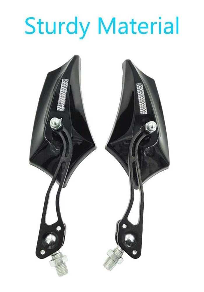 ESUPPORT E Support Black Universal Motorcycle Side Mirror - Image 3