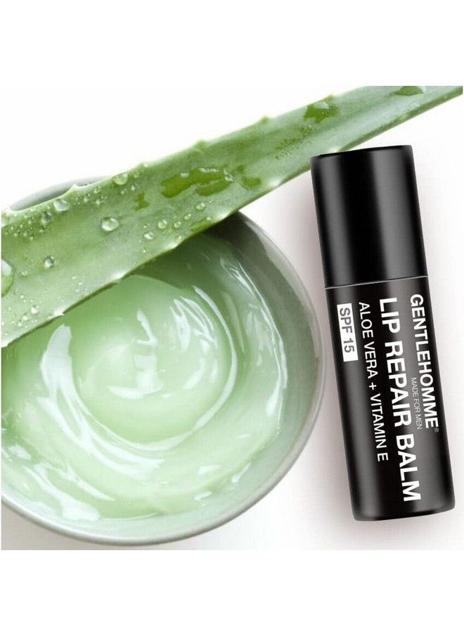 GENTLEHOMME - مرطب الشفاه SPF 15 للرجال، مرطب الشفاه والعناية بالشفاه للرجال، مرطب الشفاه الجاف والمتشقق، حماية من الشمس - Image 1