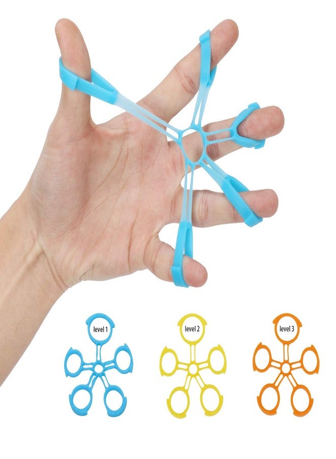 Fanwer Finger Strengthener & Finger Stretcher Hand Extensor Exerciser Set for Arthritis Carpal Tunnel Exercise to Improve Grips Performance for Elderly (3 Levels) - Image 1