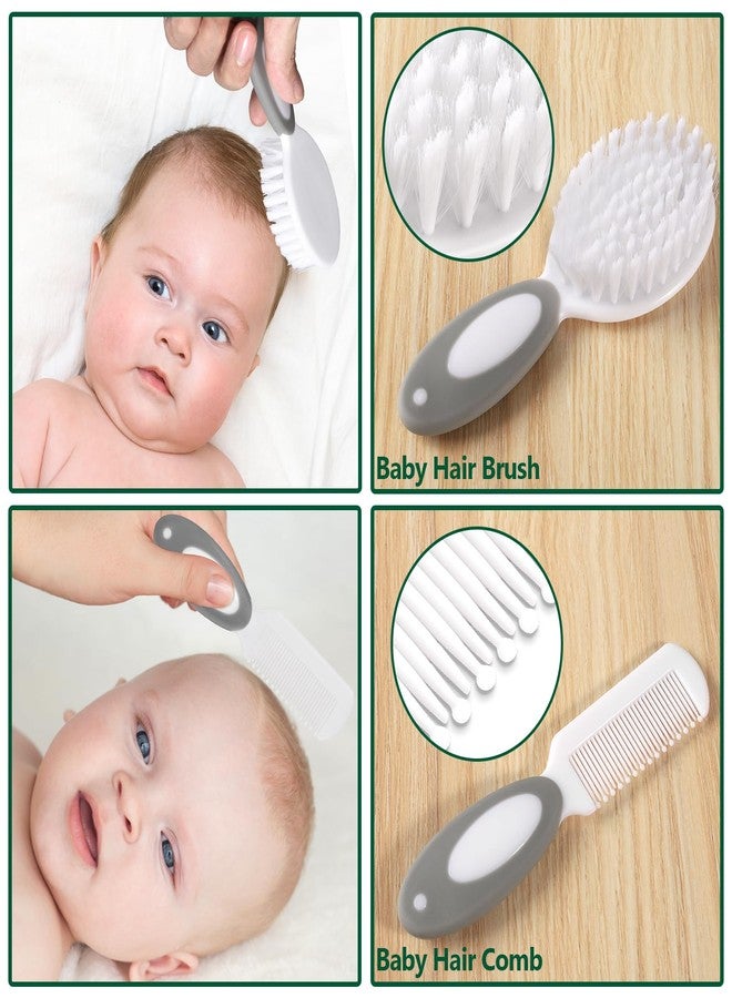 POPYJAN Baby Healthcare and Grooming Kit for Newborn Kids, 24PCS Upgraded Safety Baby Care Kit, Newborn Nursery Health Care Set, Baby Care Product (Grey White) - Image 2