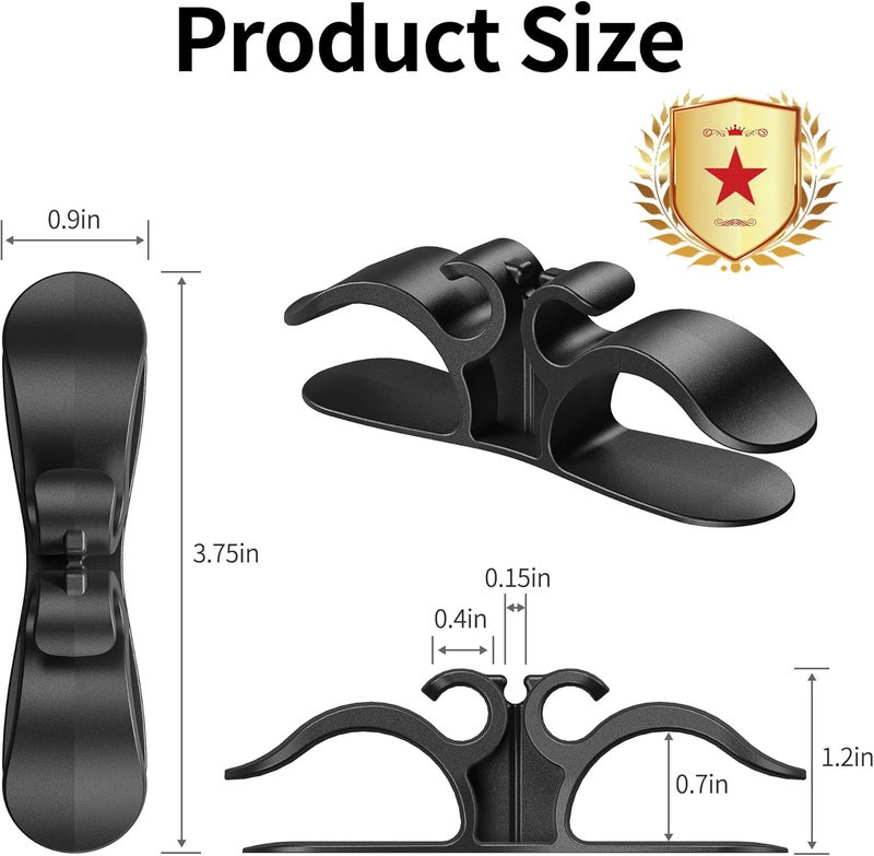 INDEMO Store 6PCS Upgraded Cord Organizer for Appliances, Kitchen Appliance Cord Organizer Stick On, Appliance Cord Wrappers, Cord Holder, Cord Winder for Air Fryer, Blender, Coffee Maker, Pressure Cooker, Toaster - Image 5