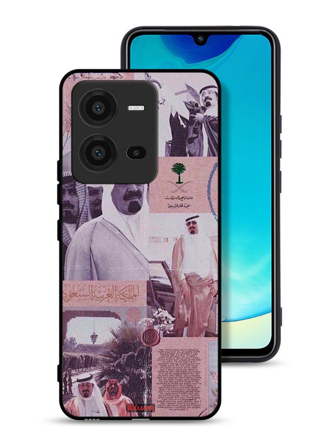 Tolwak Vivo V25 5G Protective Case Cover King Abdullah Vintage Poster - Image 1