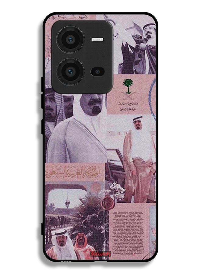 Tolwak Vivo V25 5G Protective Case Cover King Abdullah Vintage Poster - Image 2