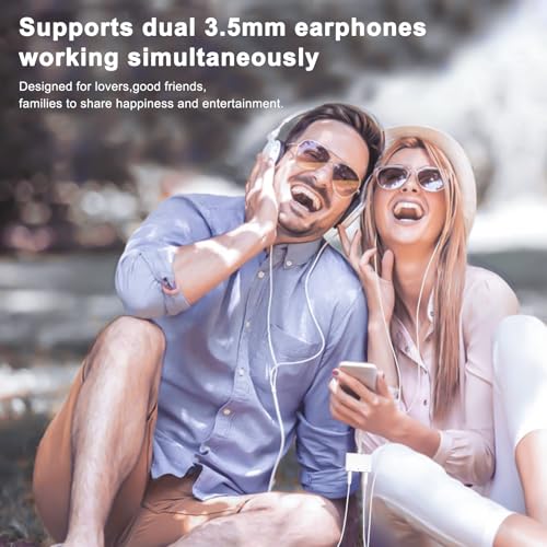 UWECAN محول صوت USB C إلى 3.5 مم من UWECAN، 3 في 1 موزع سماعات رأس USB C مزدوج 3.5 مم وشحن سريع PD 60W، متوافق مع iPhone 15 16، Galaxy S22 S21/Note 20، Pixel 4 3 XL، Huawei، إلخ - Image 4