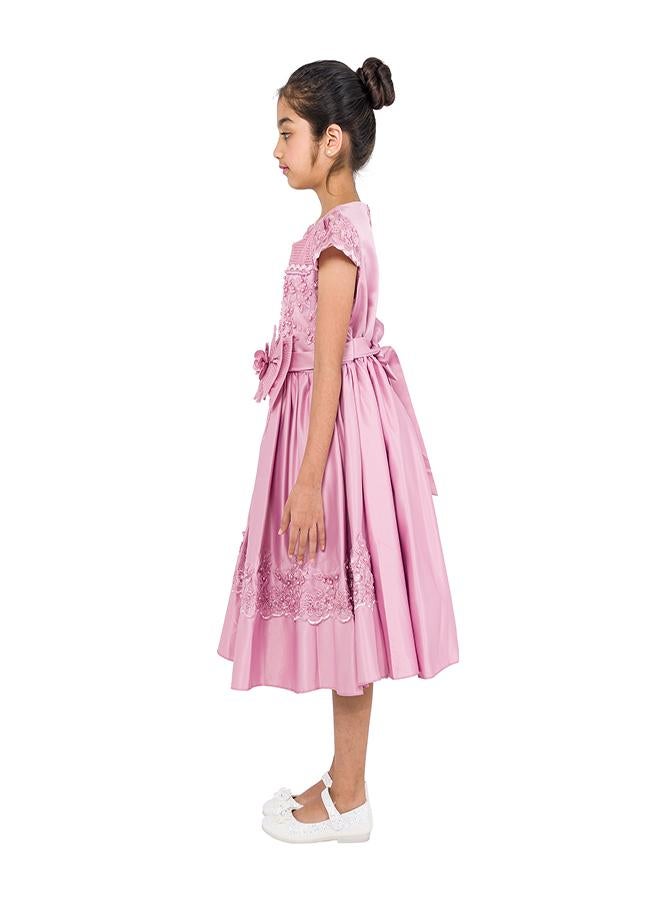 babyqlo Pink Embellished Dress - Image 3