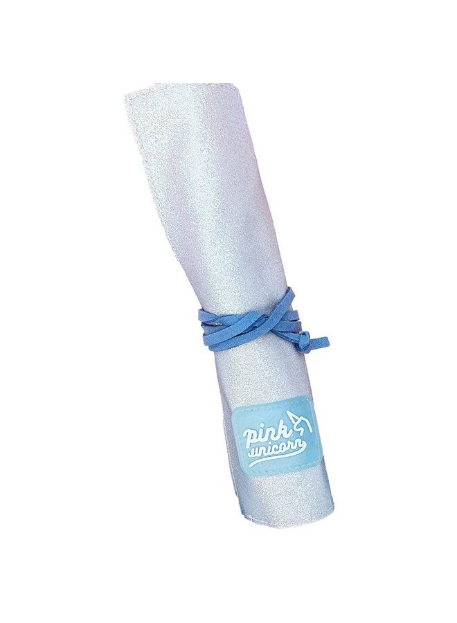 Rack Jack Rack Jack roll Pouch for Stationery and Brushes - Glitter Unicorn - Blue  - Image 1