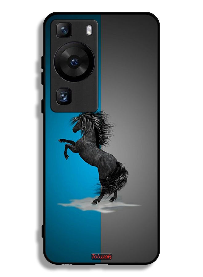 Tolwak Huawei P60 Protective Case Cover Horse Art - Image 1