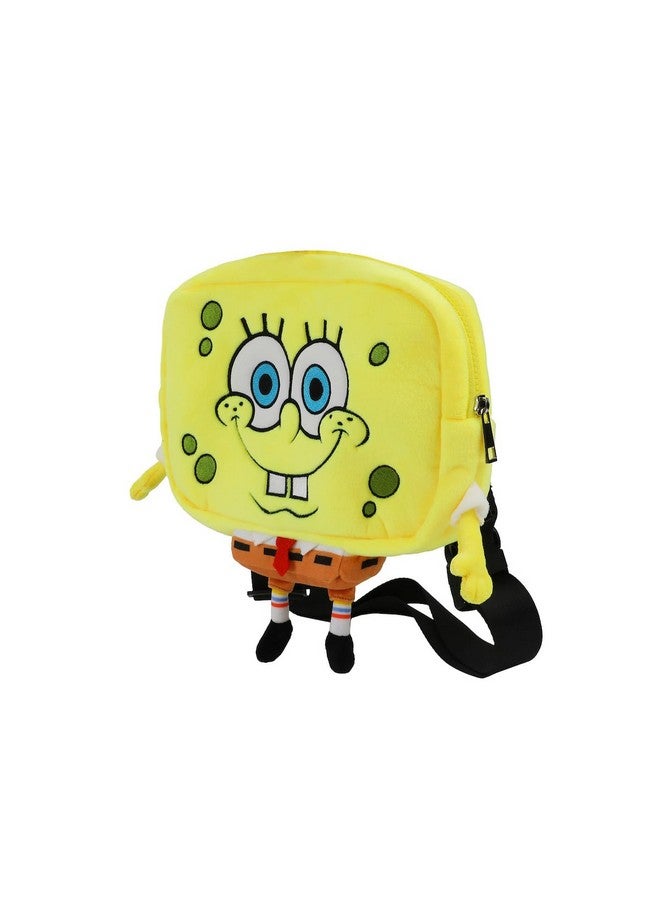 بايو وورلد حقيبة يد بيوورلد سبونج بوب سكوير بانتس مقاس 9.5 سم من القطيفة فيستي بيستي - Image 1
