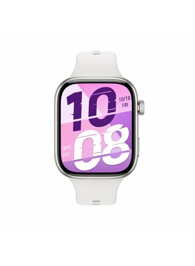 Honor 420 mAh X5i Smart Watch with 1.97" AMOLED Screen, 420mAh Long Battery (Up to 21 Days), Bluetooth Calling,  SpO₂ Monitor & Heart Rate Tracking, Slim 10.9mm Lightweight Design- White - Image 1