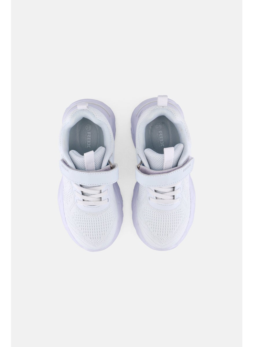 RBX - Kids Girl Velcro Closure Outdoor Shoes, White - Image 1
