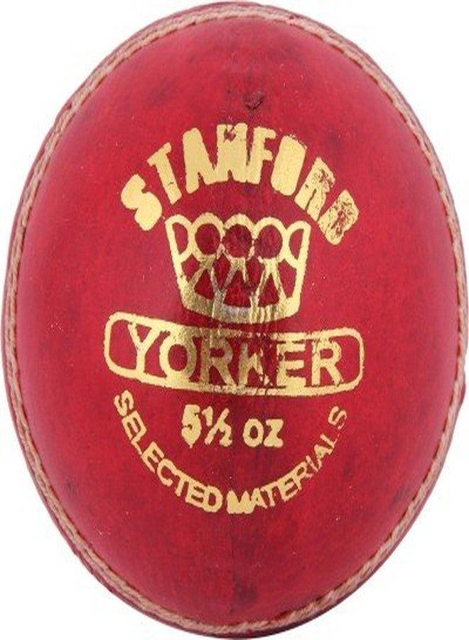 اس اف كرة كريكيت جلدية من إس إف يوركر (حمراء) - عبوة من 6 كرات. - Image 5