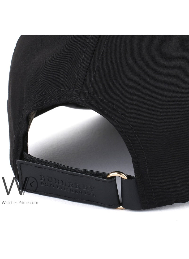 BURBERRY Burberry Baseball Cap Black Color Cotton Hat For Men  - Image 3