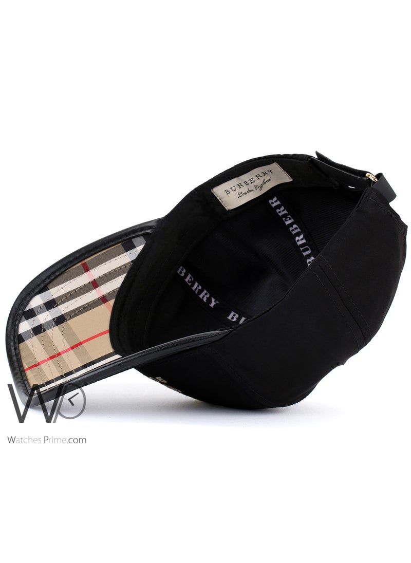 BURBERRY Burberry Baseball Cap Black Color Cotton Hat For Men  - Image 4