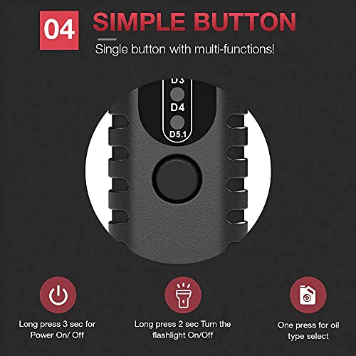 kingbolen Brake Fluid Tester, Auto Brake Diagnostic Testing Tool, Hydraulic Fluid/Liquid/Oil Moisture Analyzer with 9 LED Indicators for DOT3/DOT4/DOT5.1 Brake Fluid(BF100) - Image 5