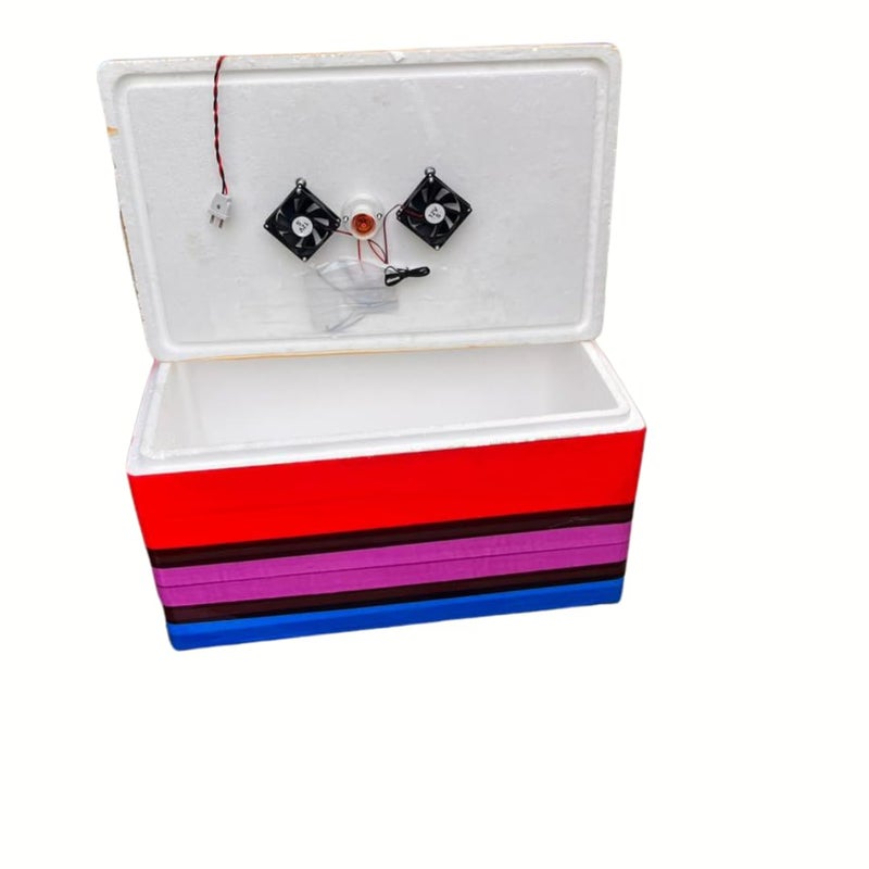 HUMBE&CO - Save Trees, Save Earth HUMBE&CO 100 بيضة حاضنة بيض شبه أوتوماتيكية لجودة الفقس جسم EPS ثيرموكول مع 1.5 مغذي و 1.5 لتر شارب مجموع 2 قطع مجانية - Image 4