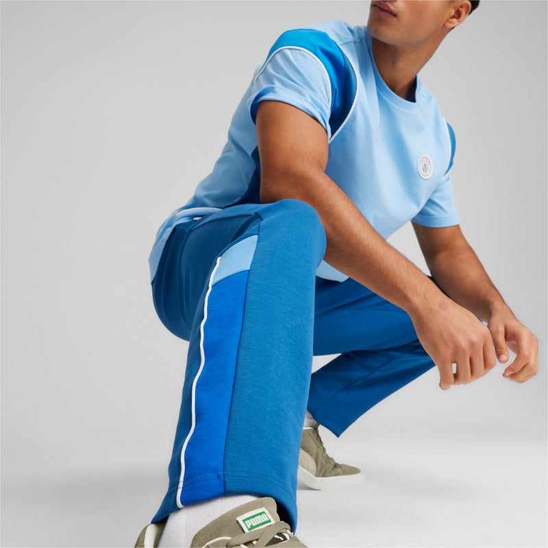 PUMA Manchester City FtblArchive Mens Blue Track Pants - Image 4