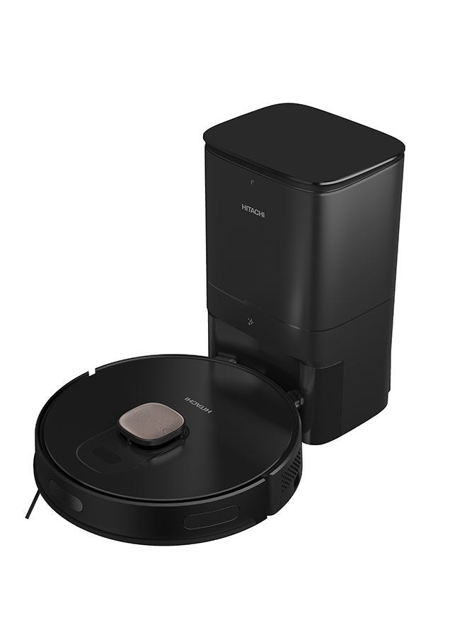 هيتاشي Hitachi Robot Vacuum Cleaner With LDS Navigation Mapping, Dust Disposal System Cleaning Setting on App, Powerful Suction Power Up to 5000Pa, Stay Connected with Home Direct App, Auto Charge, TÜV approval, RVX20PBKCG. 1 W RV-X20DPBKCG Black - Image 5