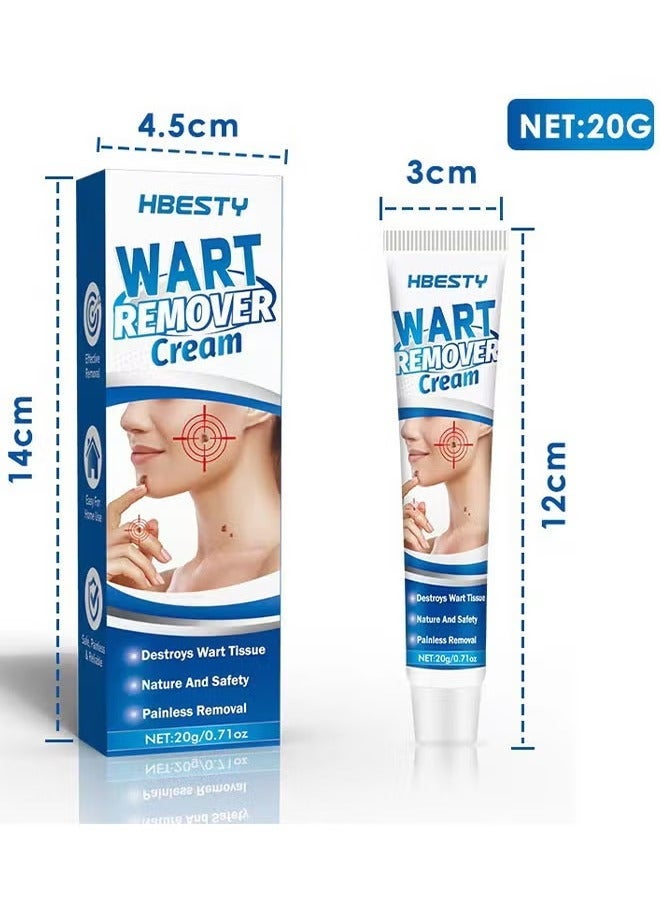 HBESTY Natural Herbal Wart Remover Cream, Gentle Formula for Warts, Corns, Calluses, 20g - Image 5