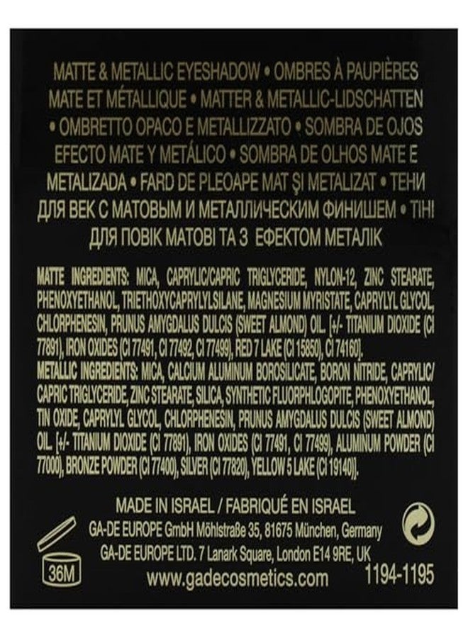 جي أيه-دي إي ظلال عيون GA-DE Velveteen Metallic أحادية اللون، 221 - غنية باللؤلؤ، مكياج عيون لامع - ناعمة كالحرير، ذات صبغة كثيفة، سهلة الدمج - 0.105 أونصة - Image 5