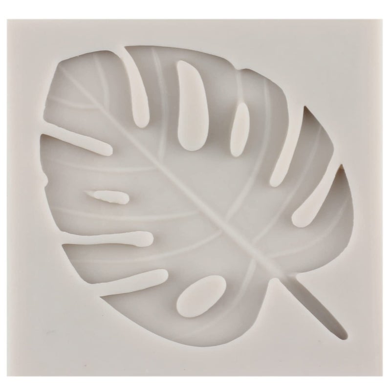 MYPRACS Tropical Leaf Silicone Molds Fern Leaves Fondant Mold Monstera Leaf Candy Molds For Cake Decoration Cupcake Topper Chocolate Gum Paste Candy Polymer Clay Set Of 4 - Image 4