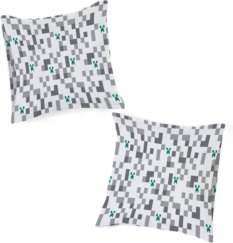 Jay Franco Minecraft Creeper Duvet Cover Set – Ultra Soft Kids Bed Linen with Pillowcase, Cover Only (Filling Not Included), Green, 2 Piece Single Tiered cost purchase alternatives - Image 4