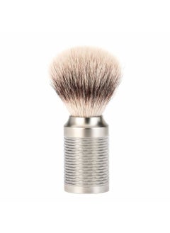 M MÜHLE ROCCA Pure Matt Stainless Steel Silvertip Fibre Shaving Brush 