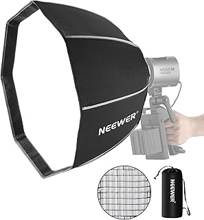 Neewer Neewer NEEWER 20"/50cm Octagonal Softbox with NEEWER Mount, Quick Folding Quick Set Up Octabox Softbox with Light - Image 1