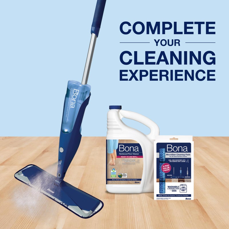 Bona Hardwood Floor Cleaner Refill - 96 fl oz - Unscented - Refill Spray Mops and Spray Bottles - Residue-Free Floor Cleaning Solution for Wood Floors - Image 5