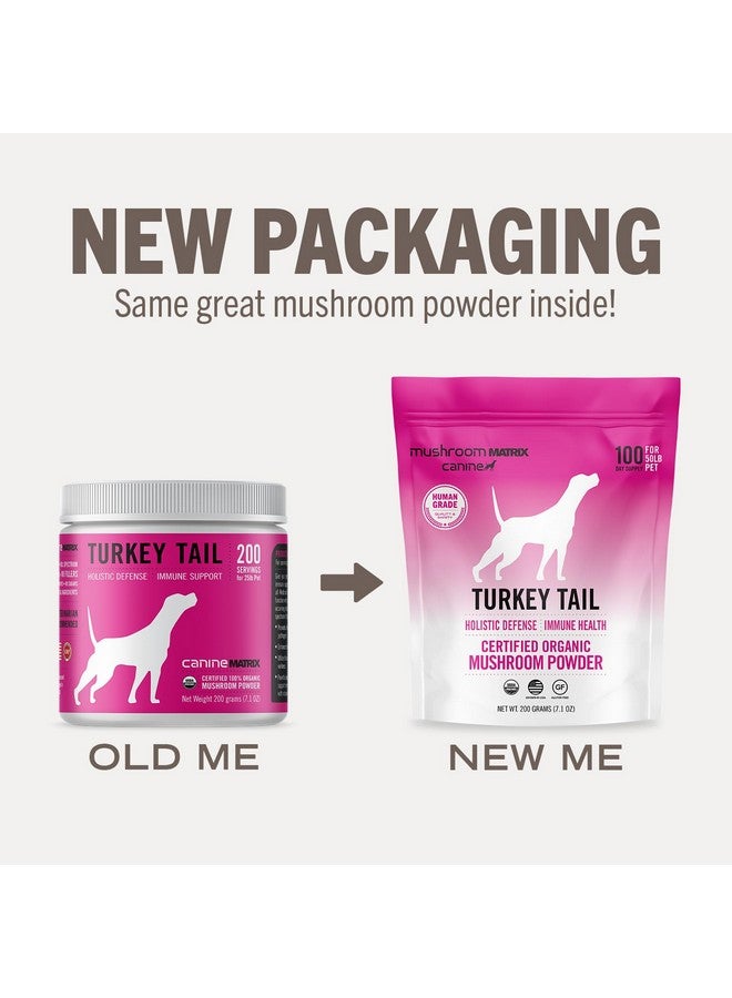 mushroom Matrix Om Mushroom Matrix Turkey Tail Mushroom Pet Supplement Powder, Provides Immunity Support & Holistic Defense for Dogs & Cats, 200 Grams, 7.1 oz - Image 5