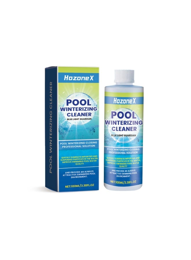 HOZONEX Pool Clarifier - Ultimate Clarity Booster for Crystal Clear Water, Fast Acting & Long Lasting, Reduces Cloudiness, Enhances Filter Performance, Safe for All Pools, 100ml - Image 1
