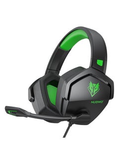 N16 Gaming Headsets with Mic for Xbox, PS5, PS4, PlayStation, PC, Switch, Mac - Over Ear Gaming Headphones with Microphone, Stereo Sound, Wired Headet with 3.5mm Audio Jack,Black/Green - pzsku/ZF345DE420BEAA211DB30Z/45/_/1725716312/d533f2e8-92c3-4d2b-bbfe-b5e96f1344f7