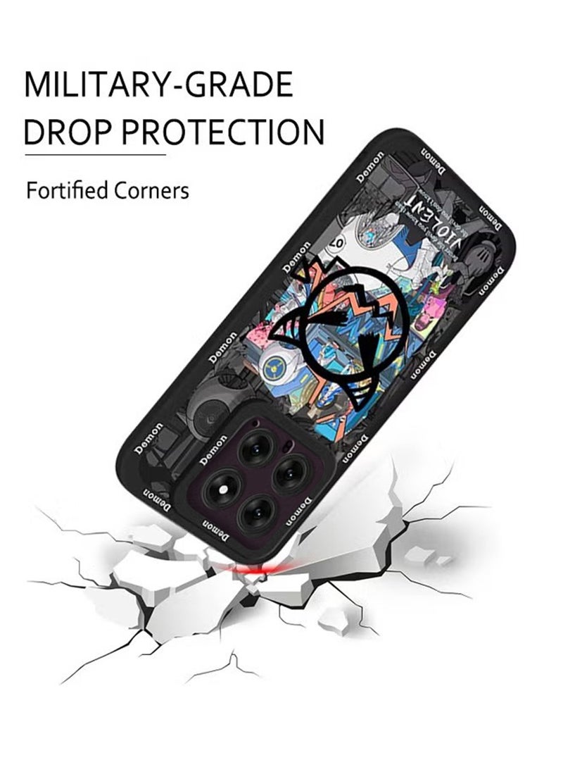 X-level Xiaomi 14 Case Cover Anime Design,Printed with Comic Book Pattern Design Soft Silicone with Shockproof Protective comfortable touch anti-scratch Shell Back Cover Phone accessory  - Image 4
