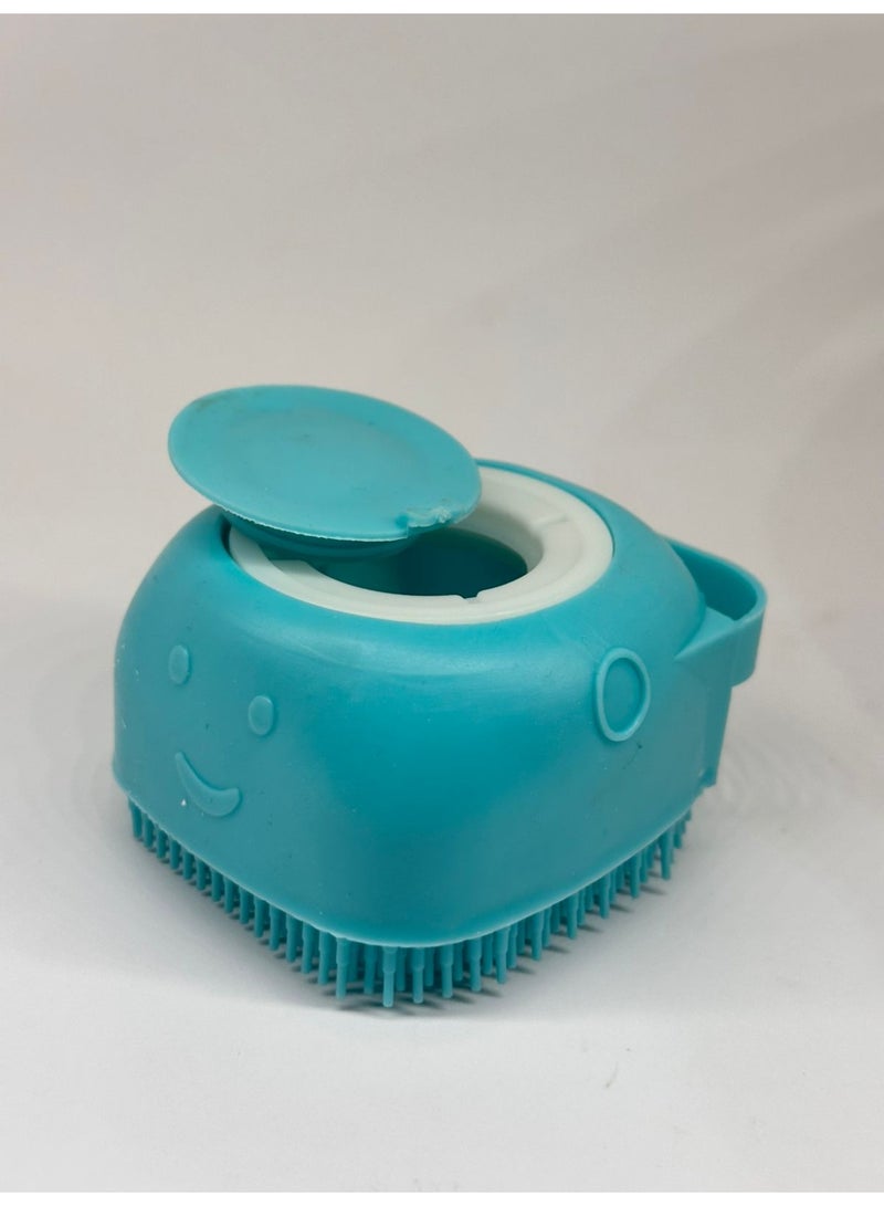 Silicone Body Brush Shower Scrubber With Shower Gel Dispenser Function Soft Bath Massage Exfoliating Cleaning - Image 1