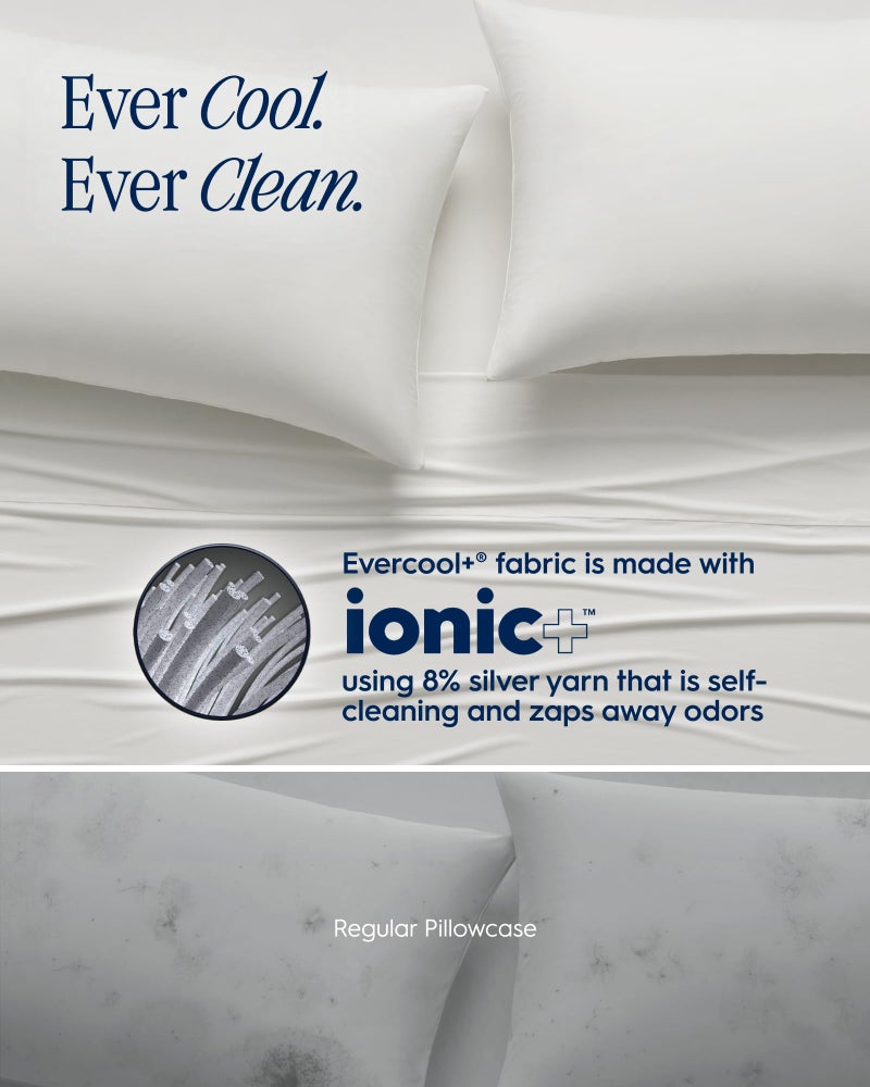 Rest REST Evercool+ Cooling Pillow Cases King - 2 Pillowcase for Sensitive Skin  Silver Infused Fabric for Hygienic Sleep  Silky Smooth for Curly Hair  High Elastic for Snug Fit (19x35 inches)  - Image 5