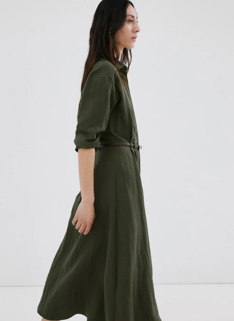MANGO  Lyocell belted shirt dress for Women | Best Price UAE