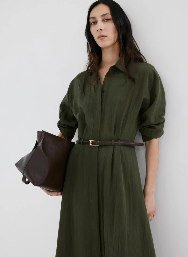 MANGO  Lyocell belted shirt dress for Women | Best Price UAE