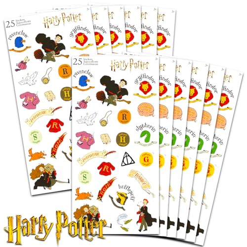 Harry Potter Party Favors for Boys Girls Bundle 12 Pack Harry Potter Sticker Sheets for Kids Birthday Party Goodie Bags Harry Potter Party Supplies - Image 1