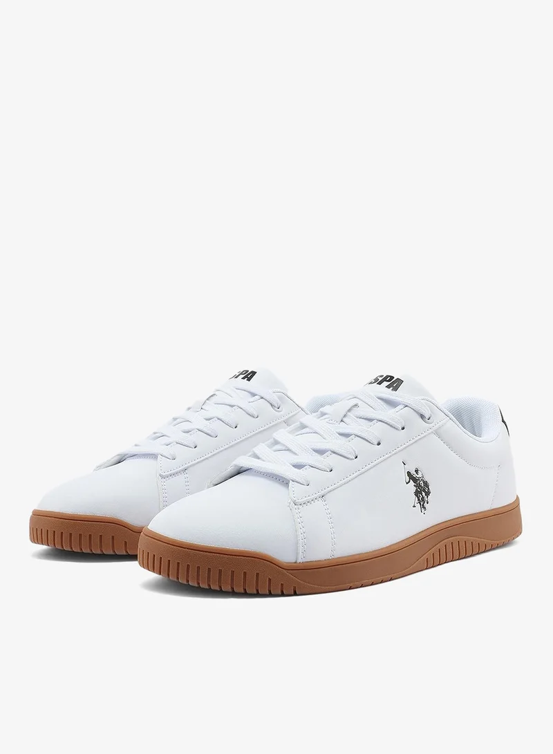 U.S. Polo Assn. white Men's White Low-Top Sneakers - Durable and Stylish Casual Footwear for Men | Best Price UAE